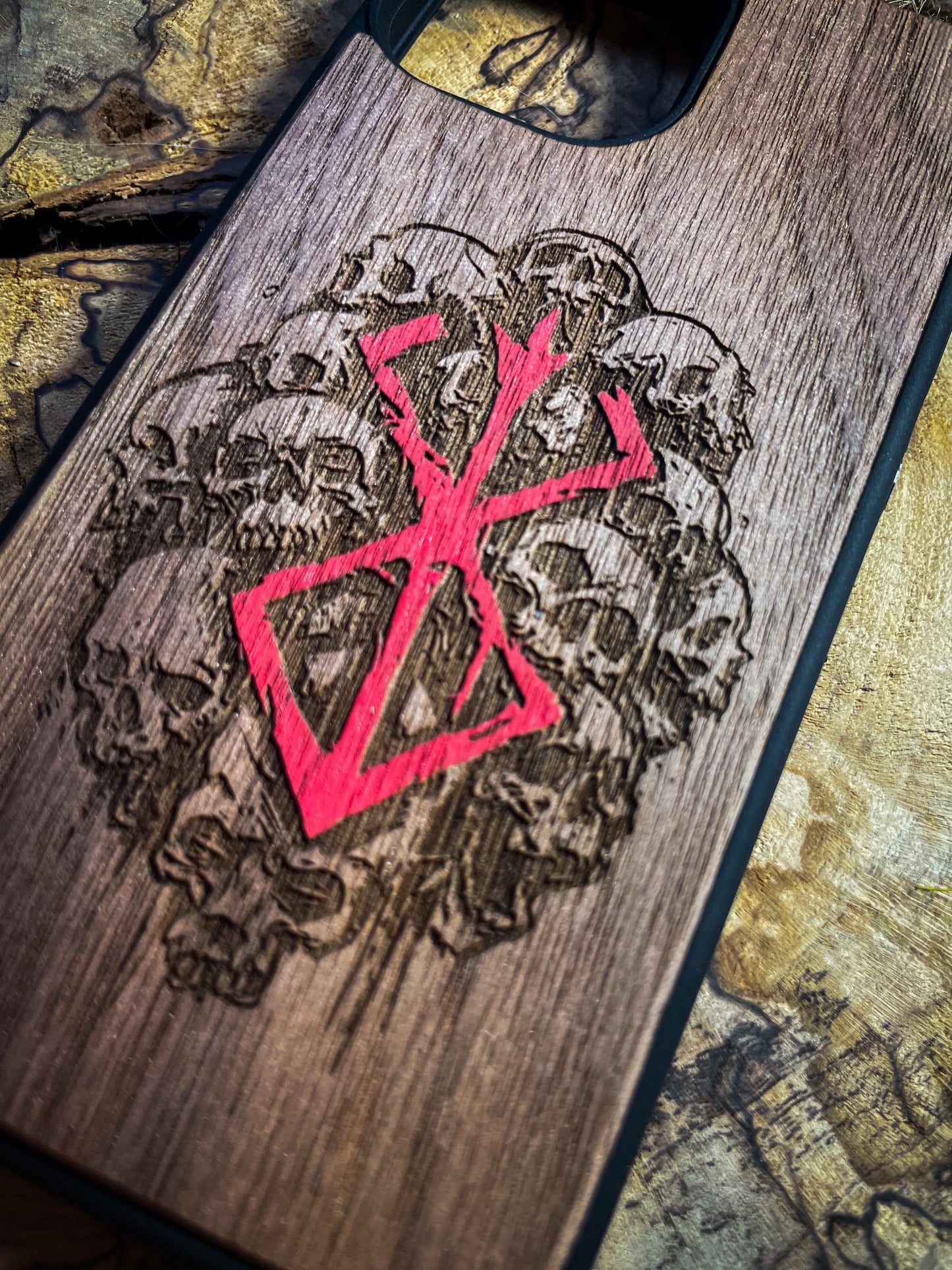 Dark Gothic Red Anime Demon Logo SHOP APP