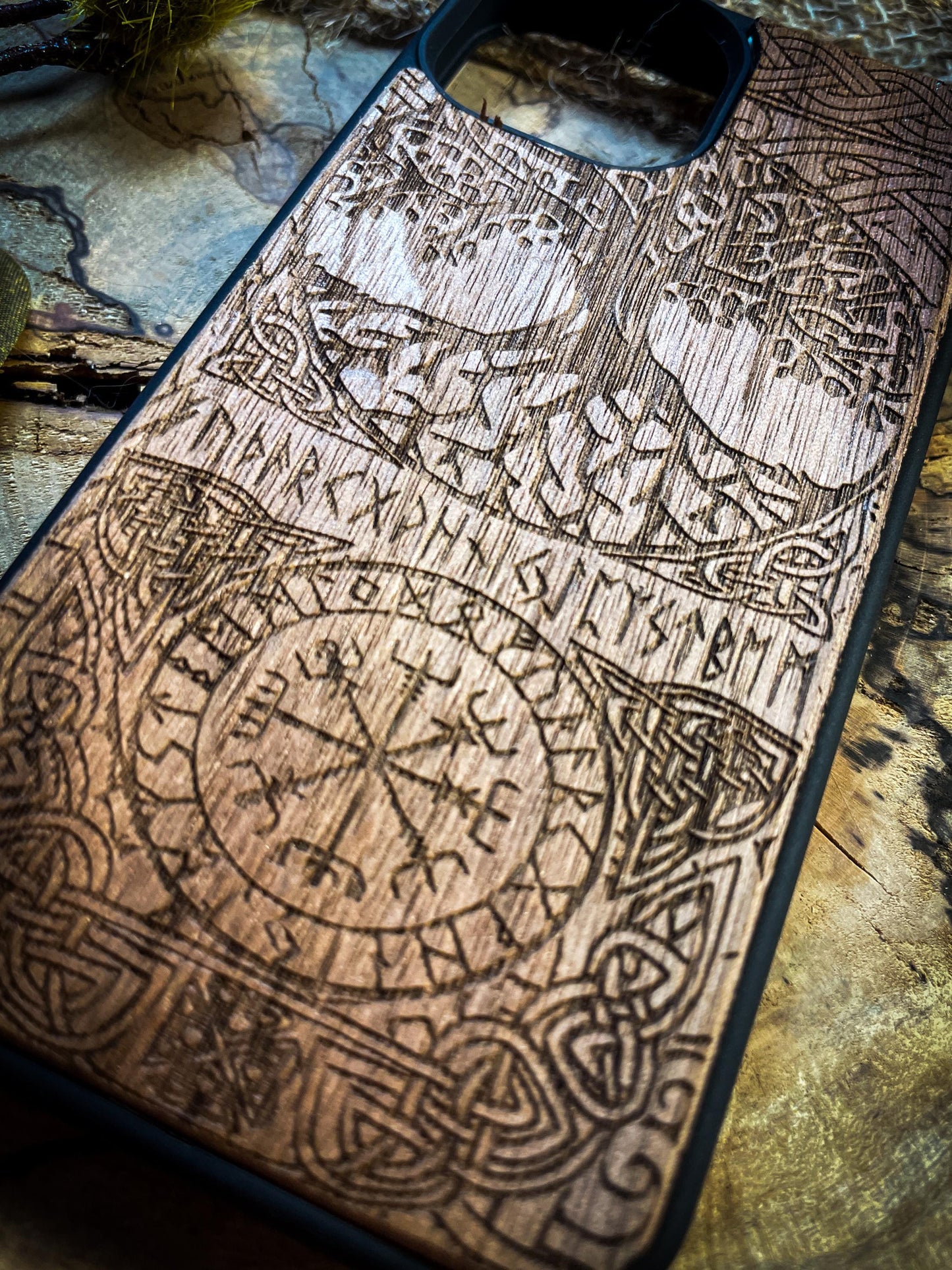 Viking Compass Tree of life Runes Symbol Medieval SHOP APP