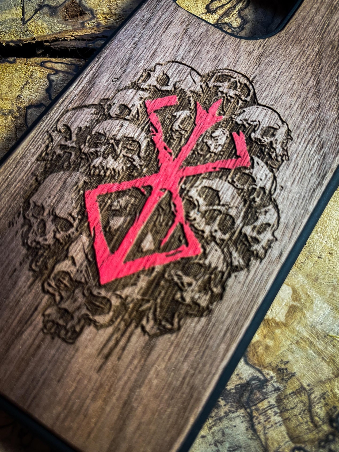 Dark Gothic Red Anime Demon Logo SHOP APP