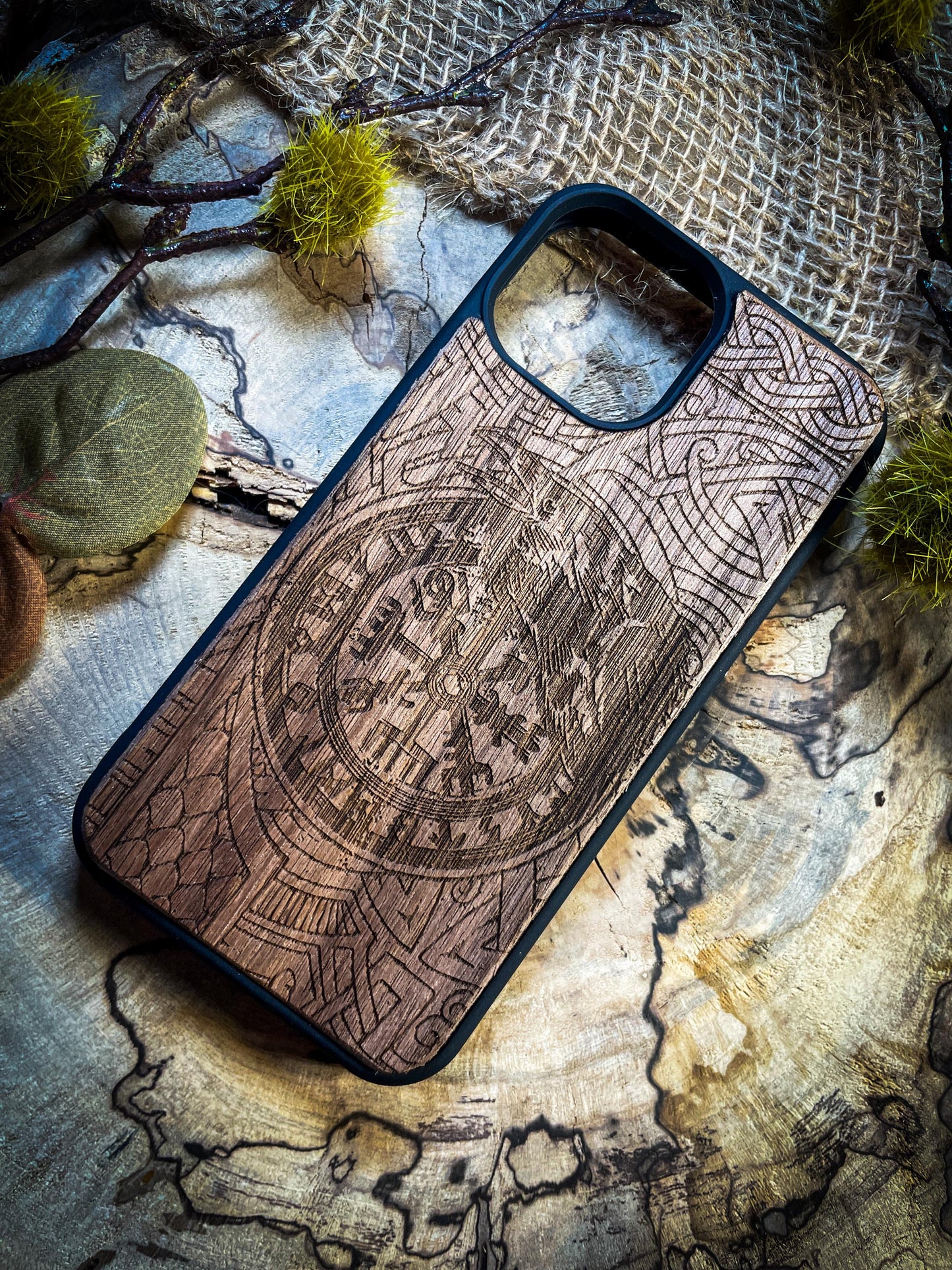 Raven Viking Runes H Medieval
