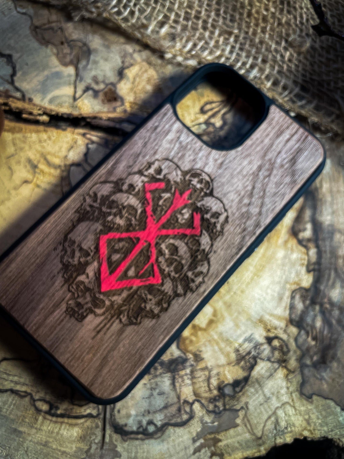 Dark Gothic Red Anime Demon Logo SHOP APP
