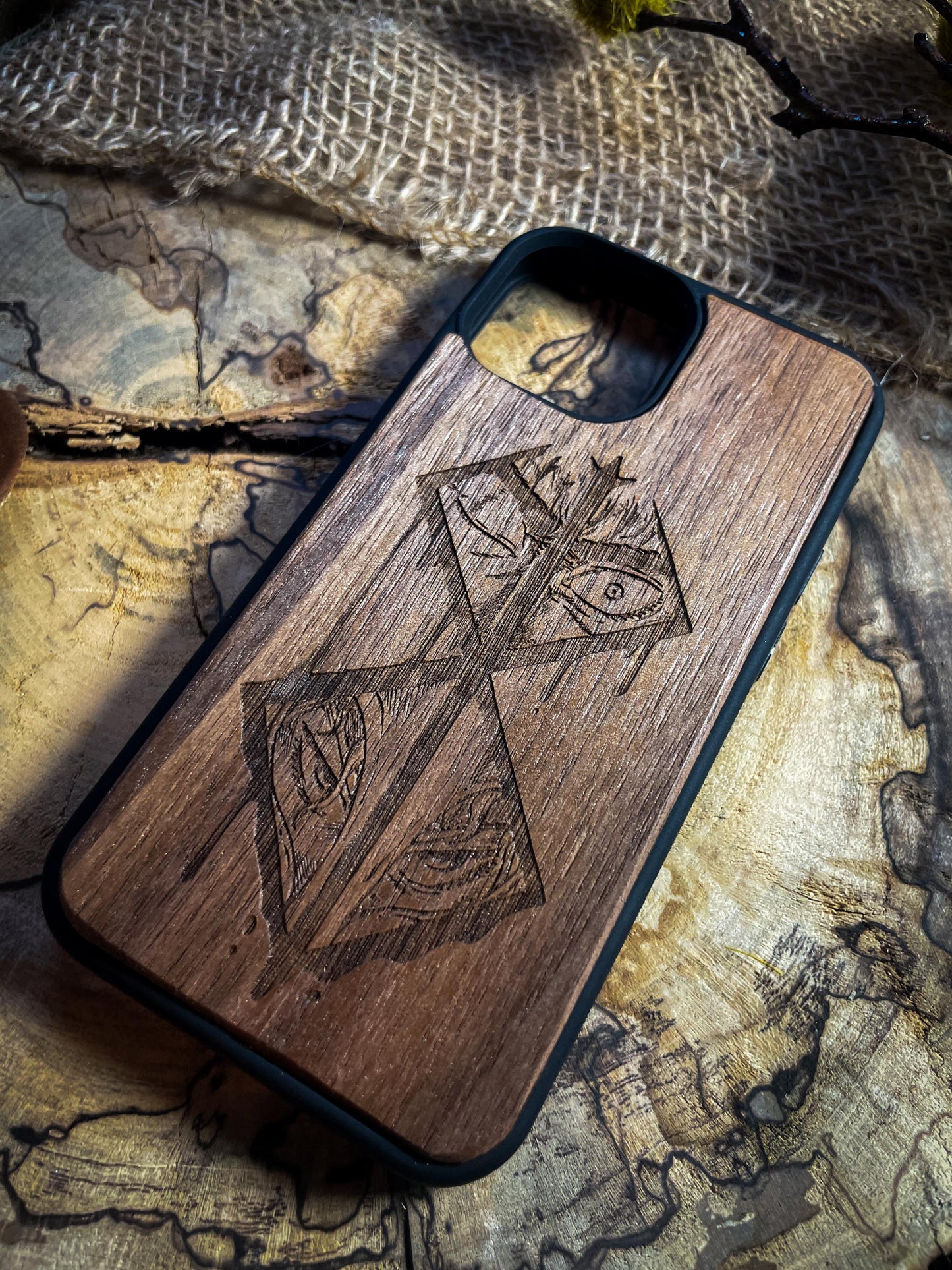 Dark Gothic Red Anime Demon Logo SHOP APP