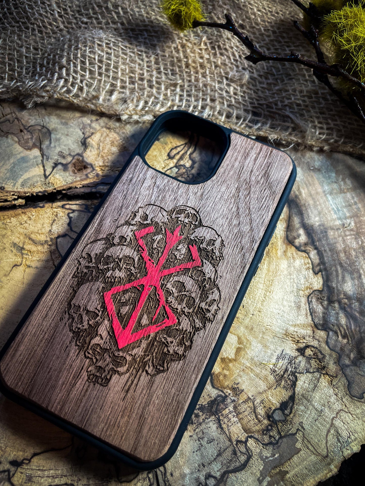 Dark Gothic Red Anime Demon Logo SHOP APP