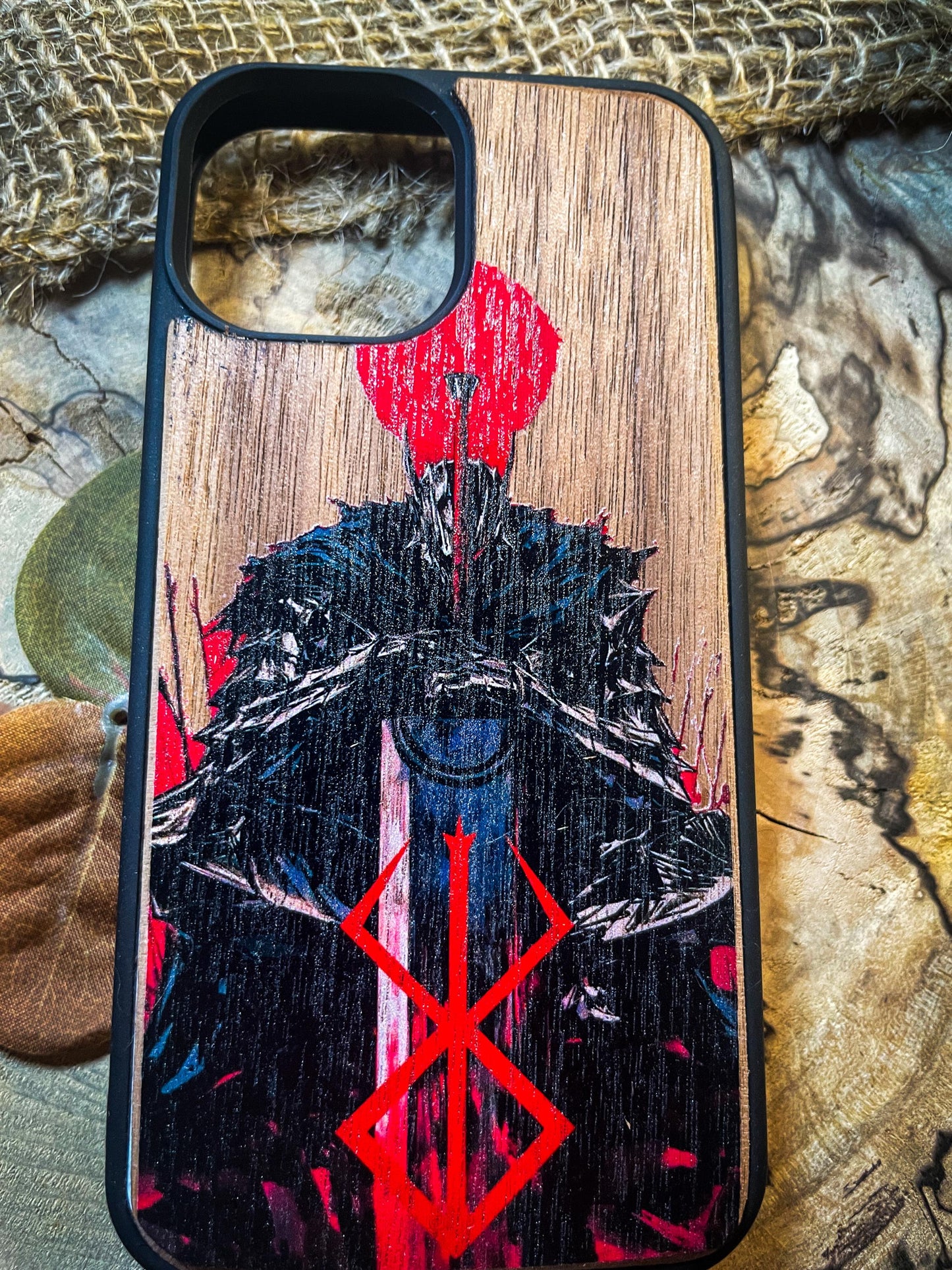 Dark Gothic Red Anime Demon Logo
