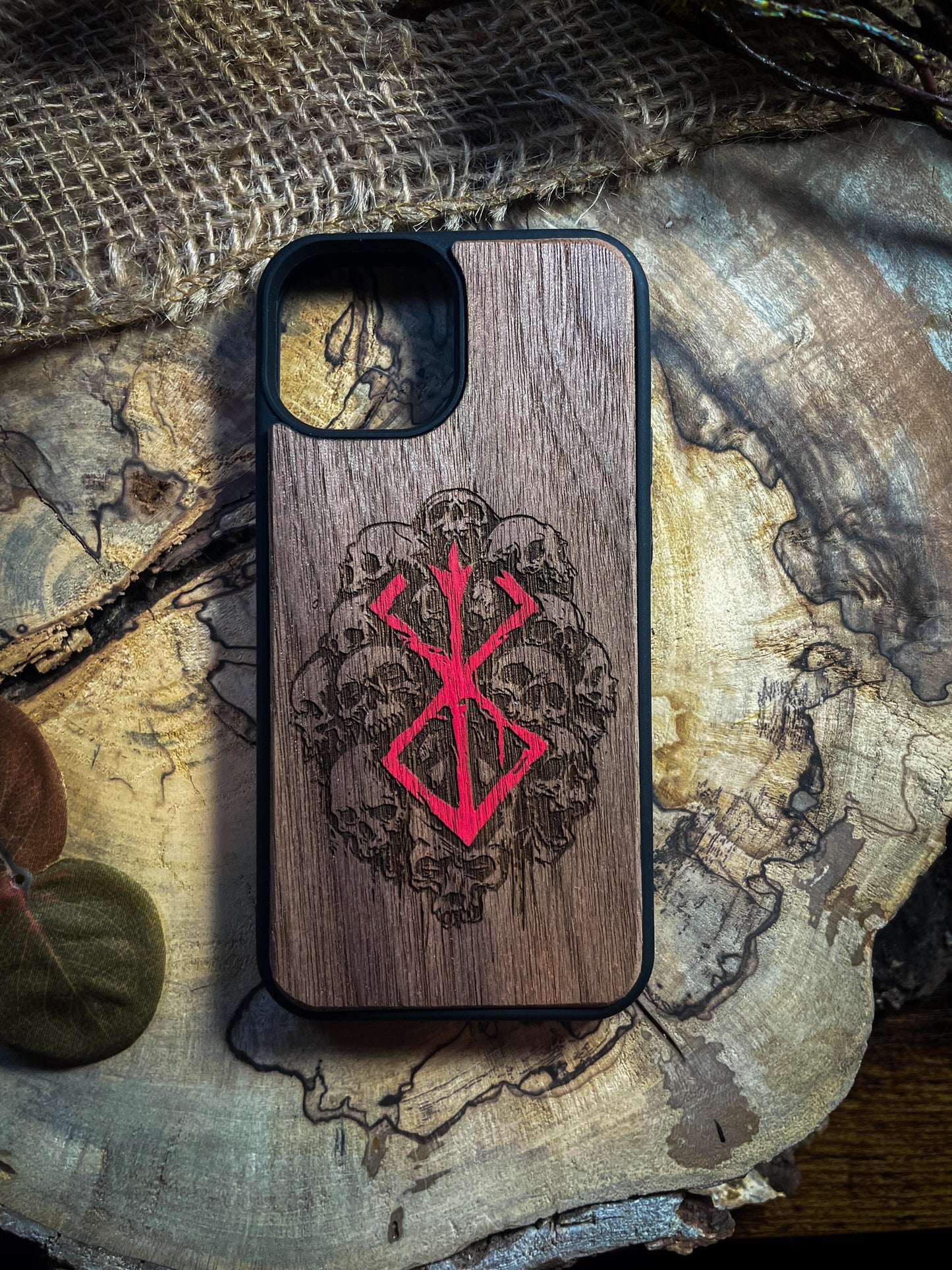 Dark Gothic Red Anime Demon Logo SHOP APP