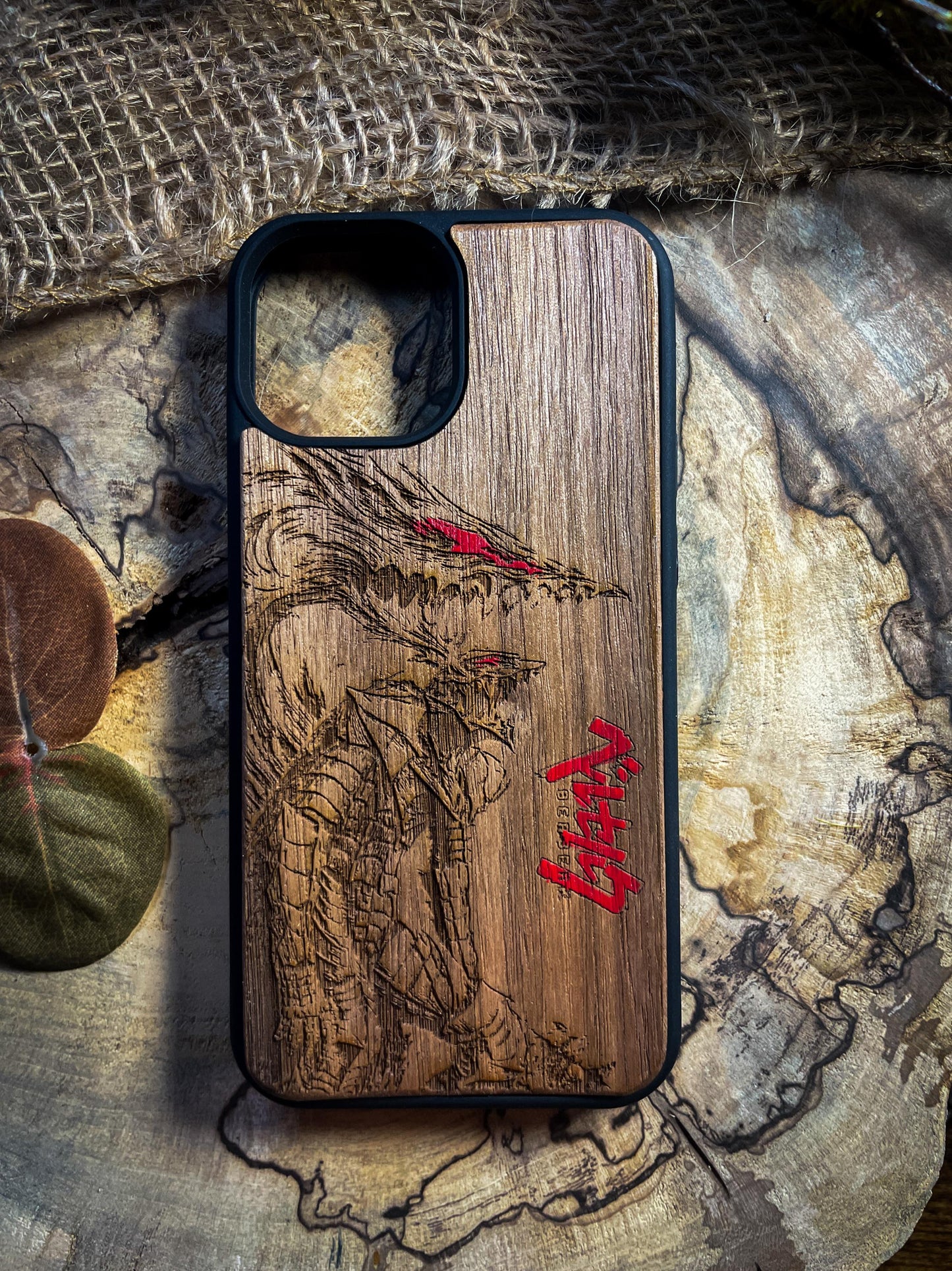 Dark Gothic Red Anime Demon Logo SHOP APP
