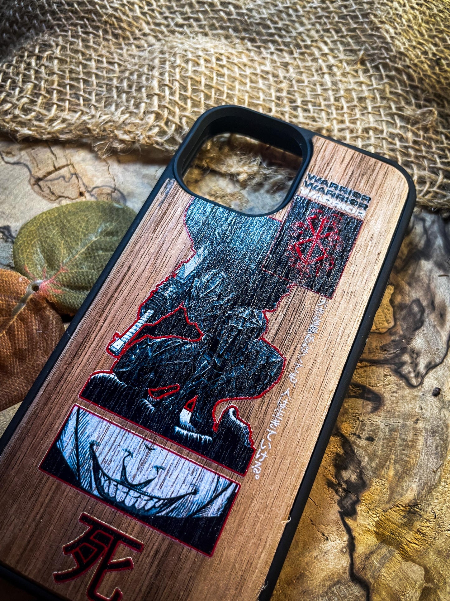 Dark Gothic Red Anime Demon Logo SHOP APP