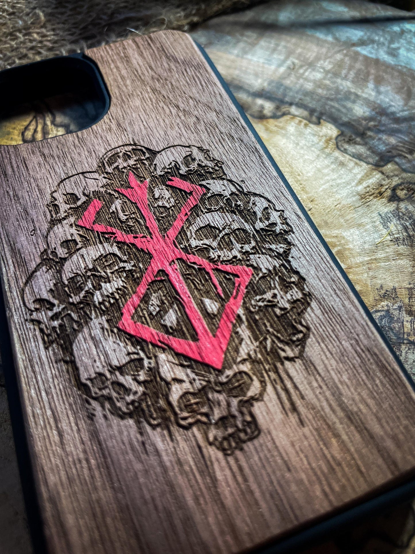 Dark Gothic Red Anime Demon Logo SHOP APP
