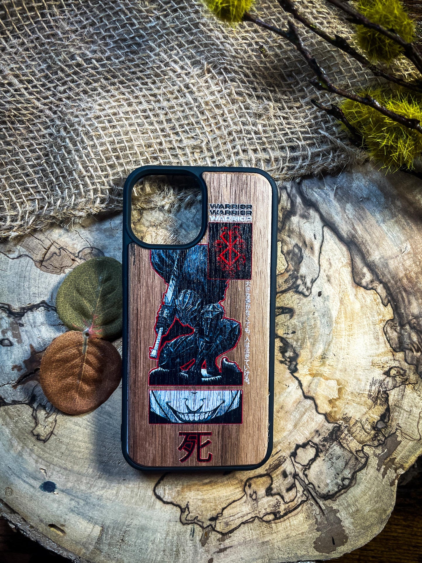 Dark Gothic Red Anime Demon Logo