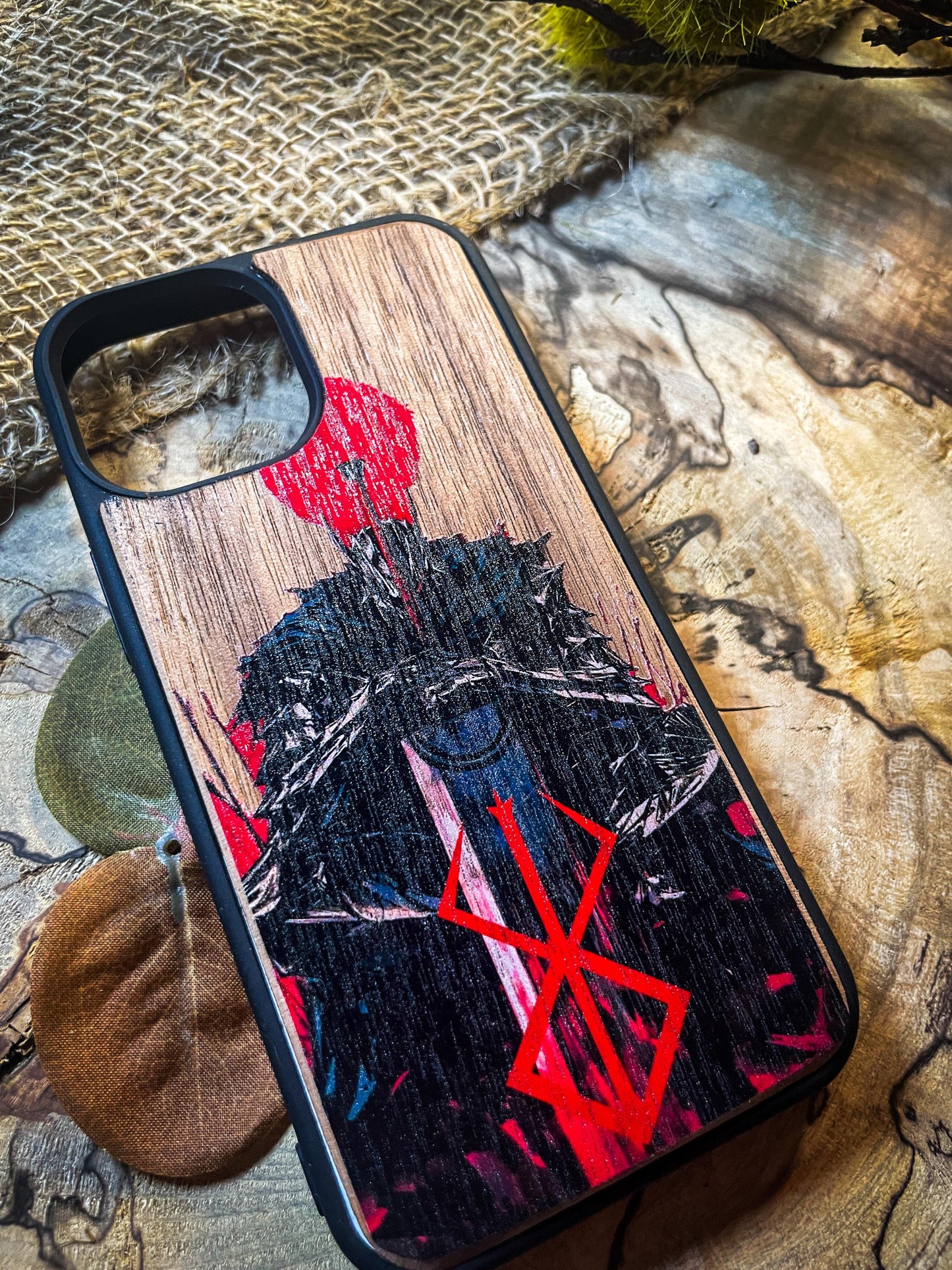 Dark Gothic Red Anime Demon Logo