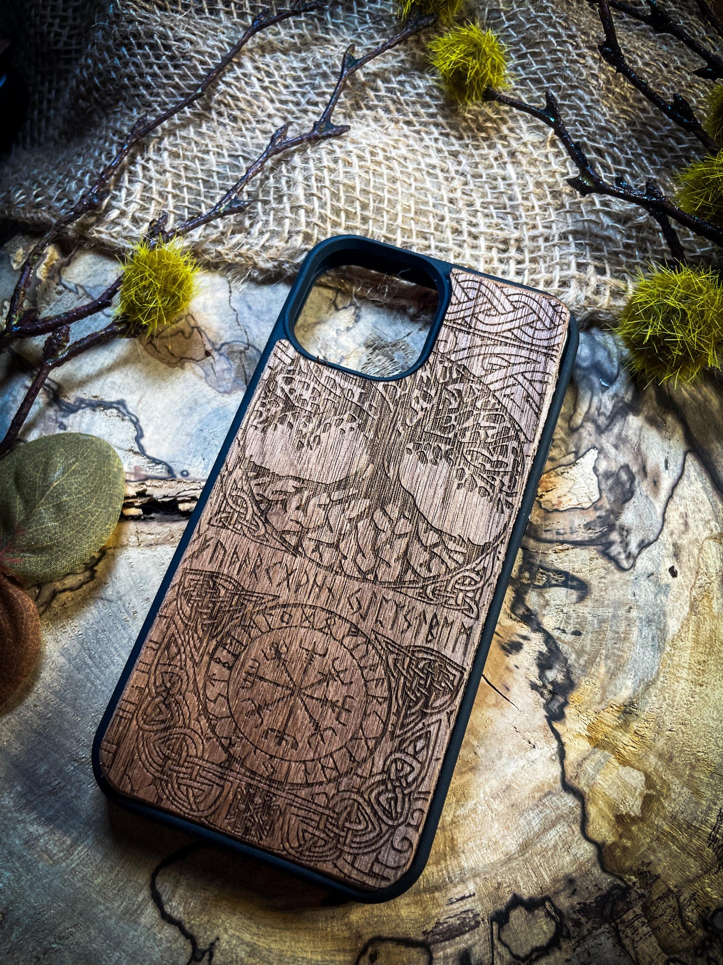 Viking Compass Tree of life Runes Symbol Medieval SHOP APP