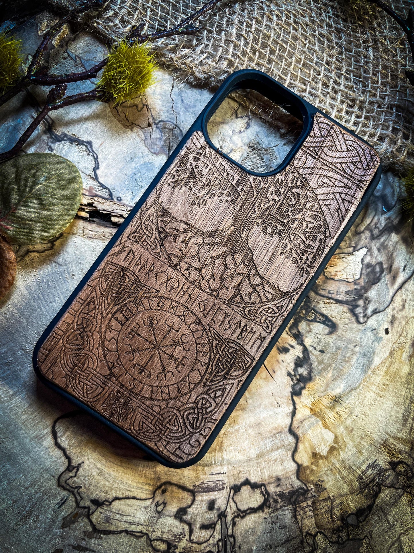 Viking Compass Tree of life Runes Symbol Medieval SHOP APP