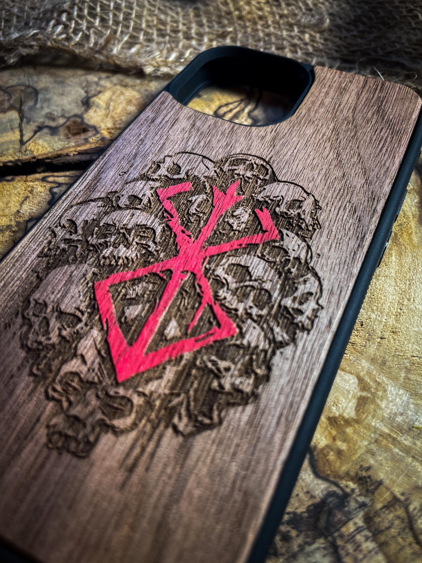 Dark Gothic Red Anime Demon Logo SHOP APP