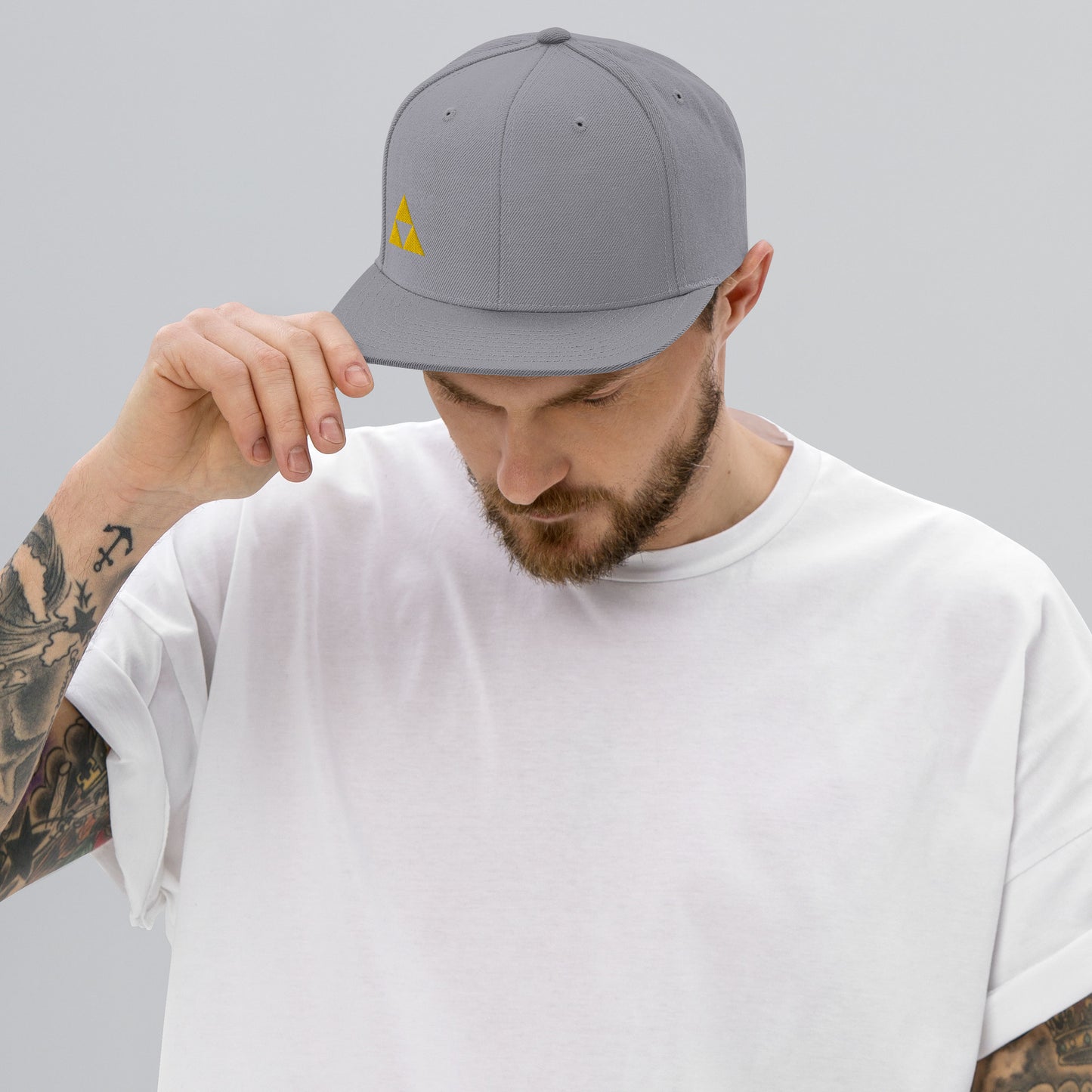 Embroidered Snapback Hat Link Warrior PrincessTriangle
