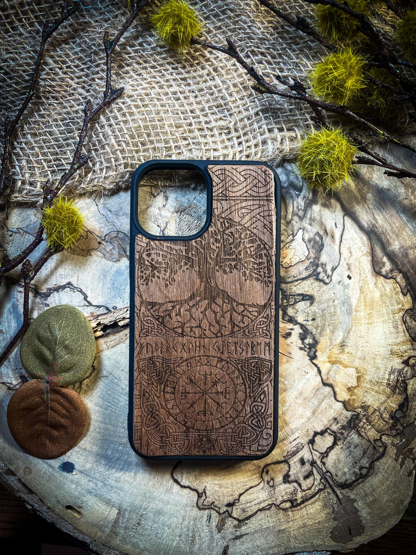 Viking Compass Tree of life Runes Symbol Medieval SHOP APP