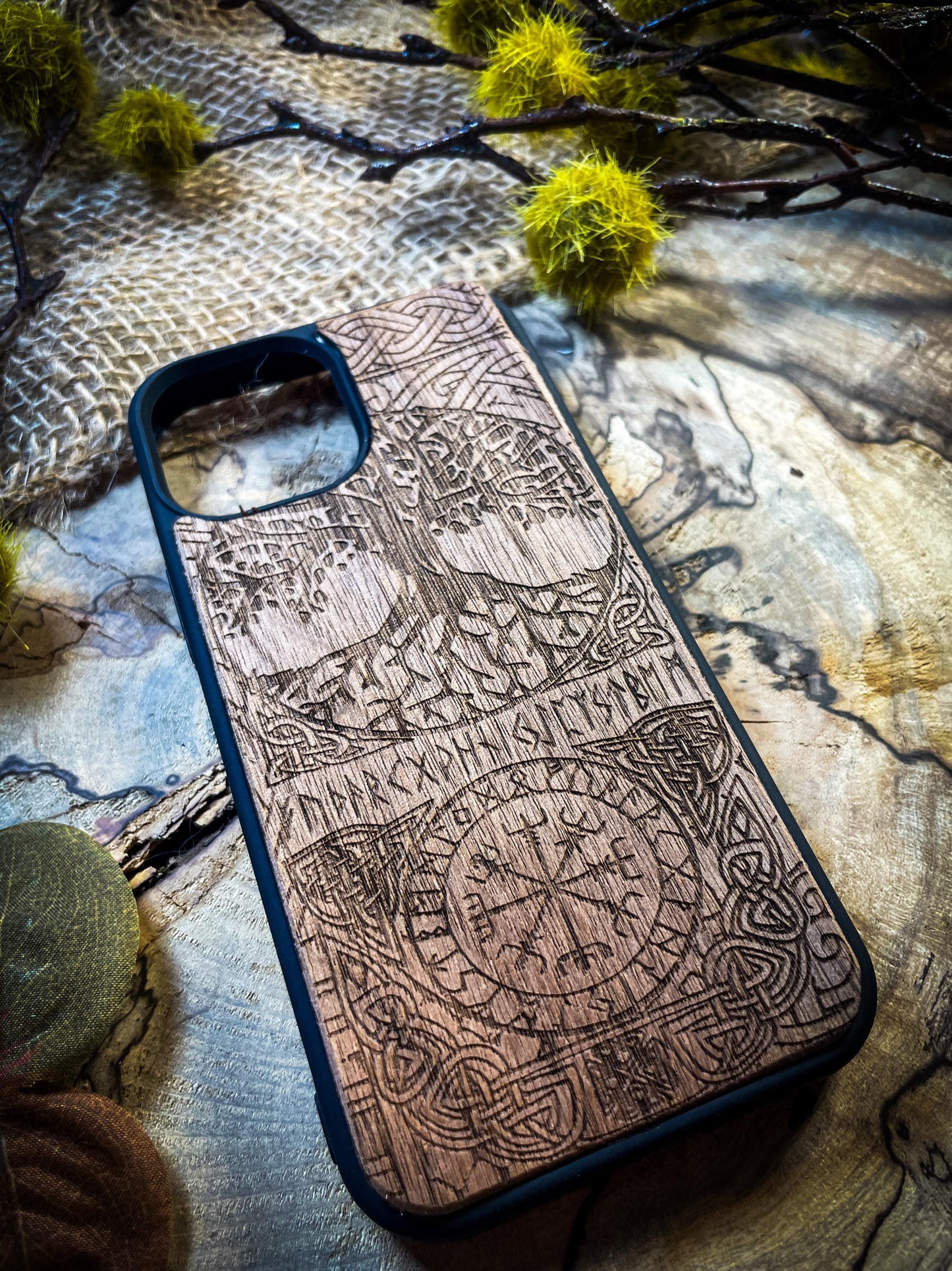 Viking Compass Tree of life Runes Symbol Medieval SHOP APP